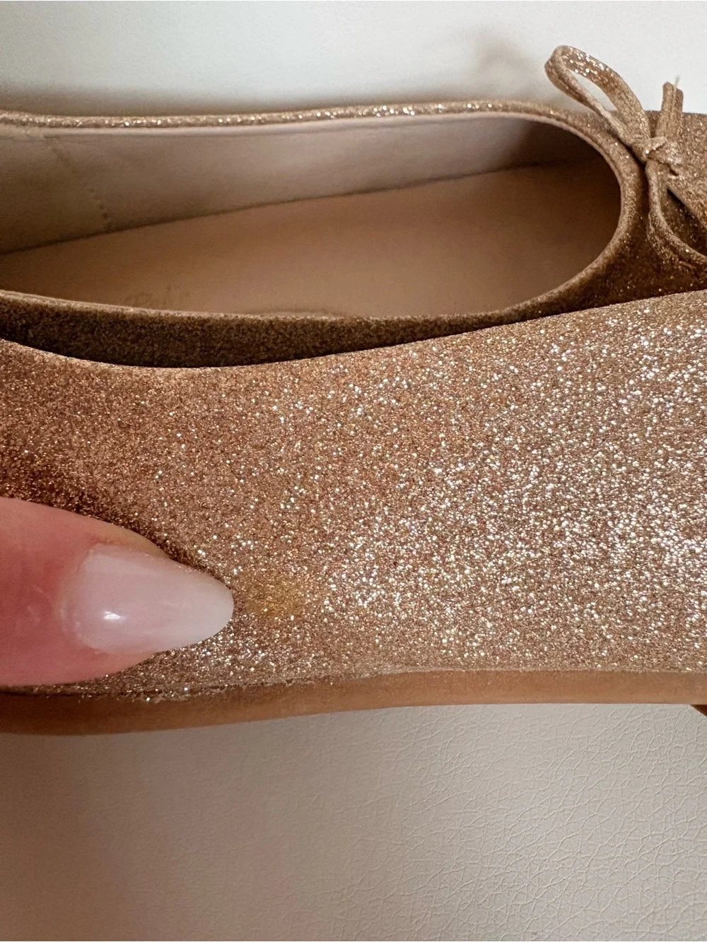 Dream Pairs Girls Glitter Ballet Flats - Gold
